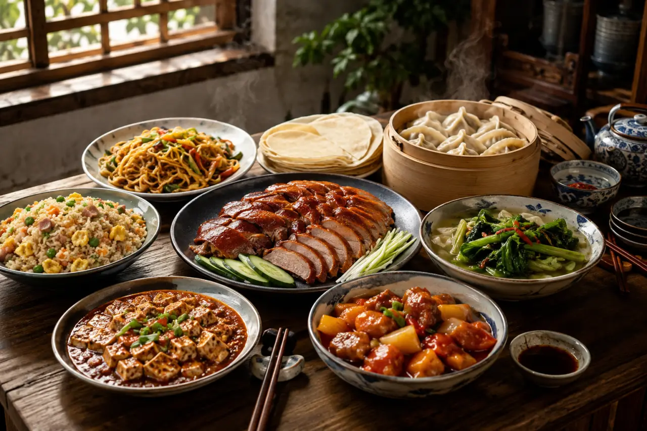 8 recettes de cuisine chinoise traditionnelle à maîtriser, du riz cantonais au canard laqué