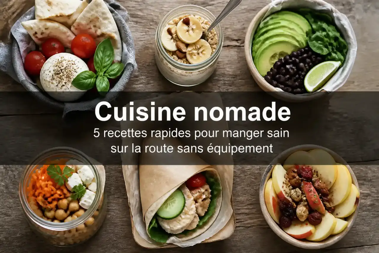 Cuisine nomade : 5 recettes rapides pour manger sain sur la route sans équipement