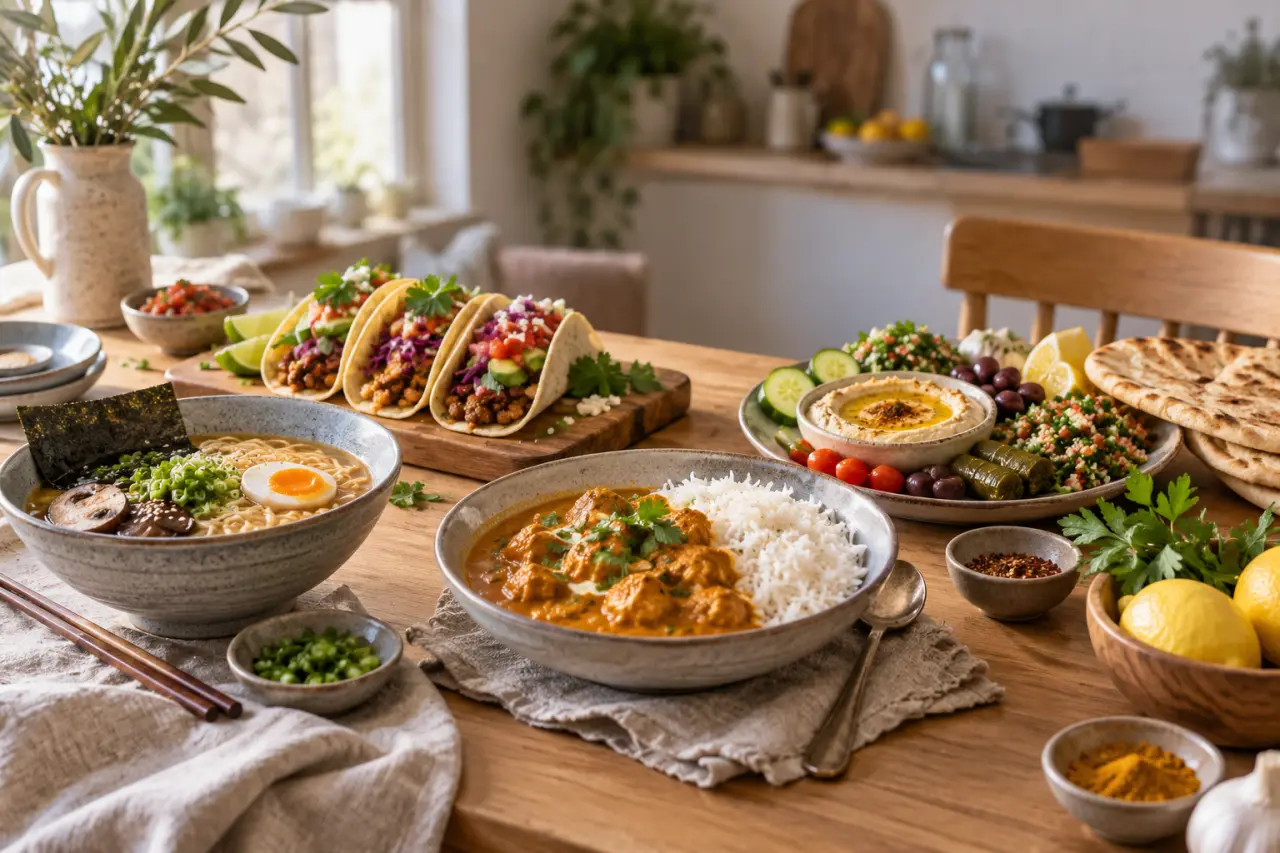 Voyage en cuisine : des recettes du monde accessibles selon votre temps