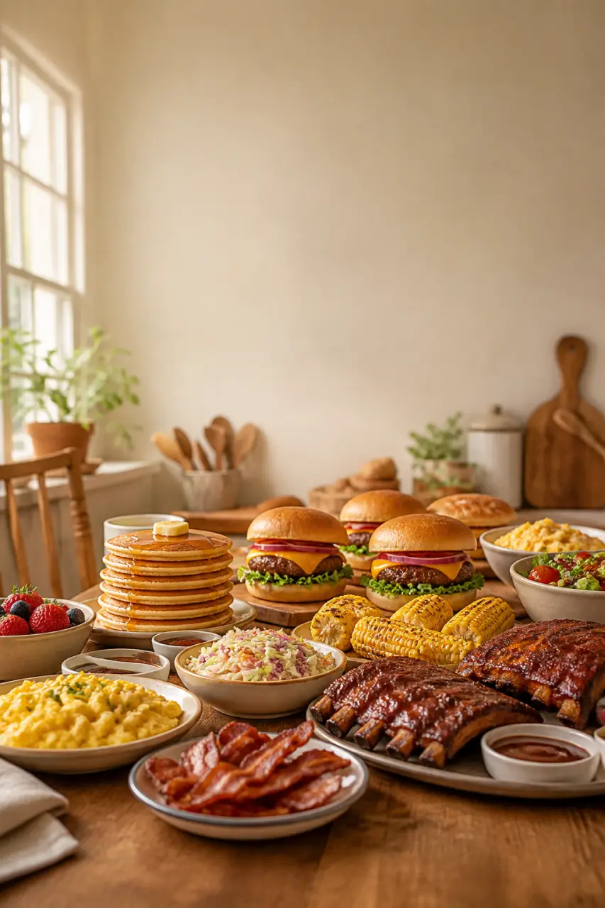 72 recettes américaines : du brunch au barbecue pour vos repas maison