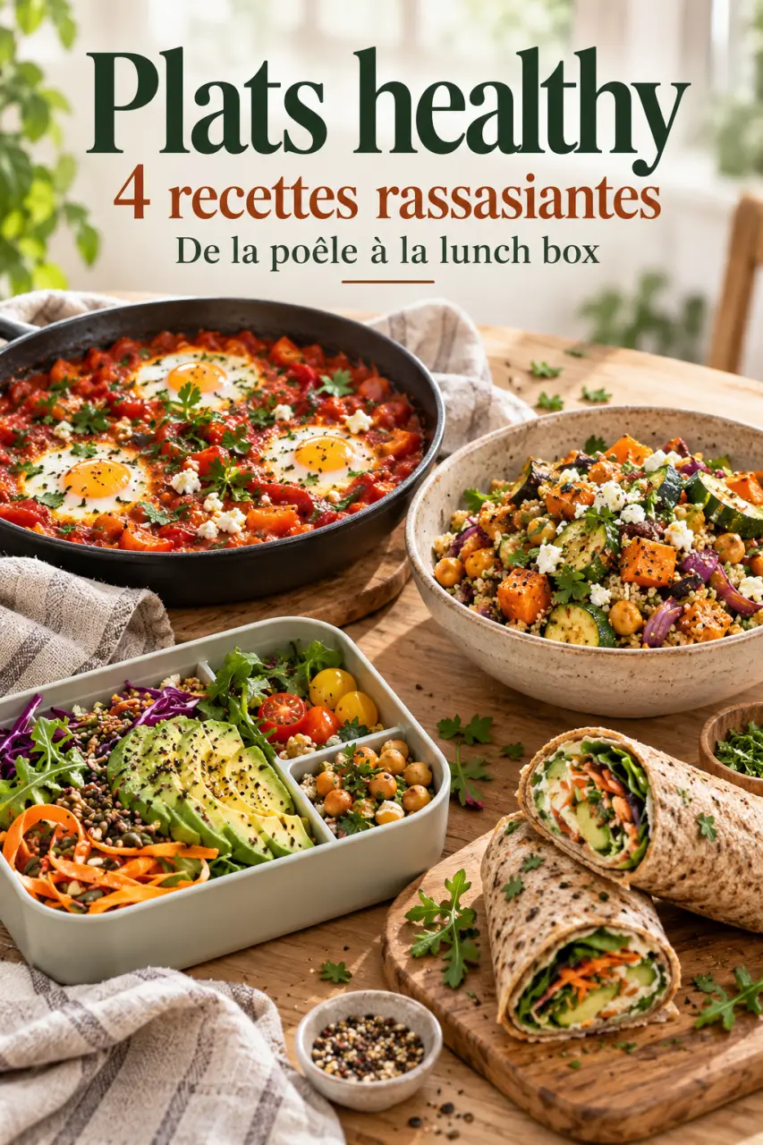 Plat healthy : 4 recettes rassasiantes, de la poêle à la lunch box