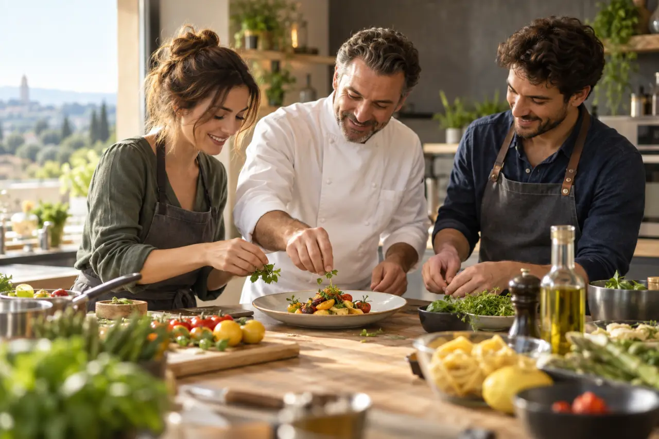 Un cours de cuisine avec un grand chef, un cadeau à choisir selon le format et le niveau