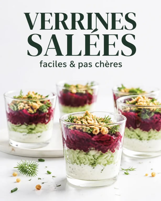 Verrine facile et pas cher salée en verrine transparente avec fromage frais, concombre et herbes