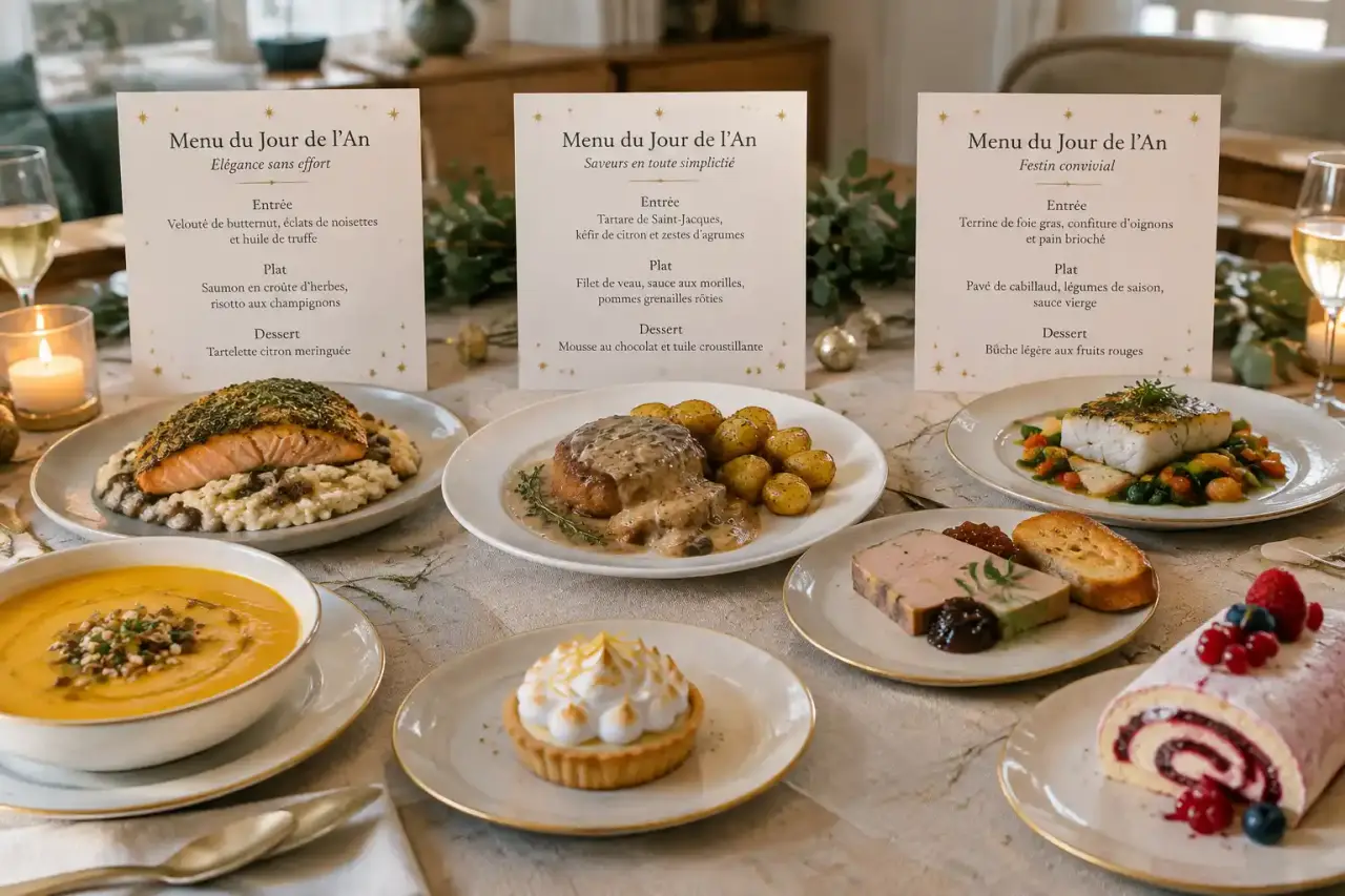 3 menus du Jour de l’An pour recevoir sans courir en cuisine